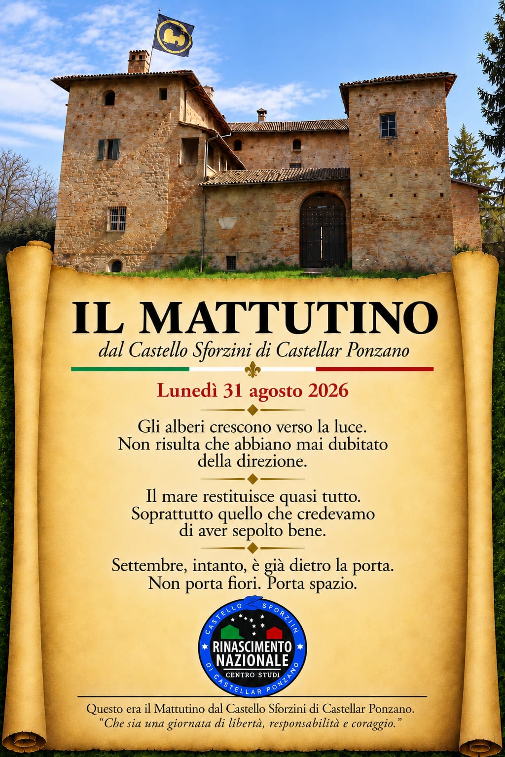 IL MATTUTINO 31-08-2026 - IlGraffio - Monica Macchioni
