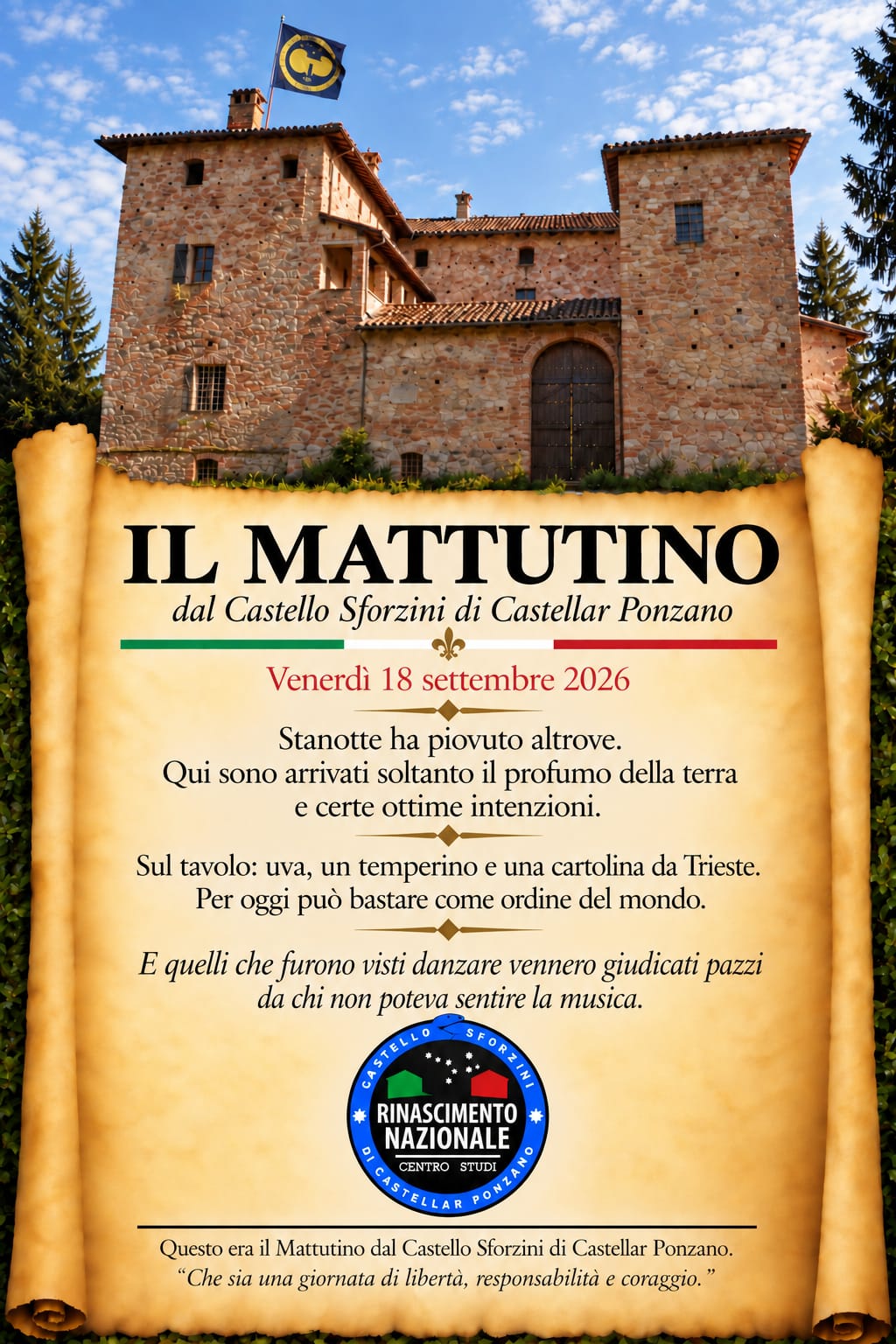 IL MATTUTINO 18-09-2026 - IlGraffio - Monica Macchioni