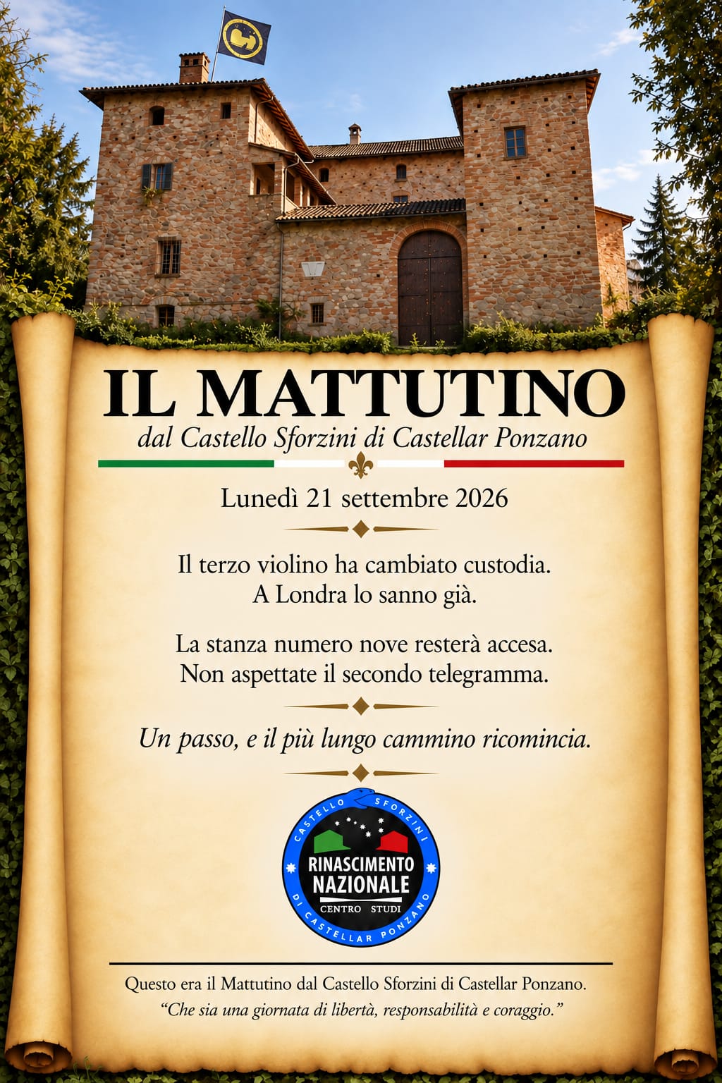 IL MATTUTINO 21-09-2026 - IlGraffio - Monica Macchioni