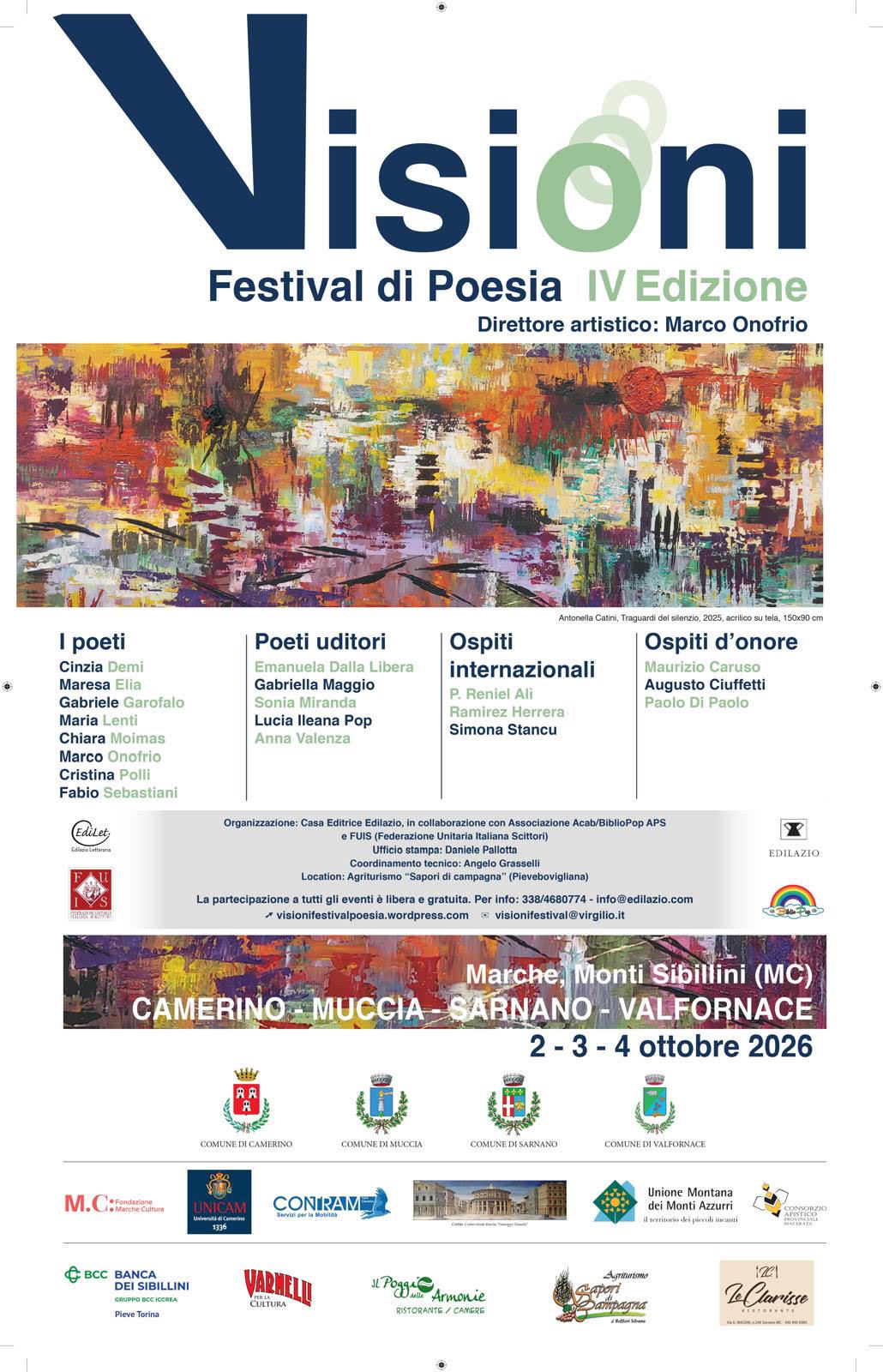 Visioni, Festival di poesia - IlGraffio - Monica Macchioni