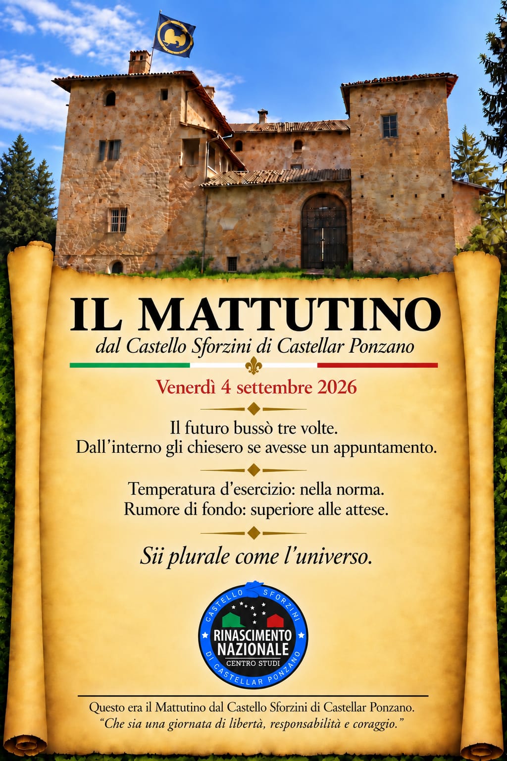 Il Mattutino del 4 settembre 2026